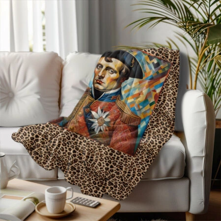 Decke mit Leopardenmuster